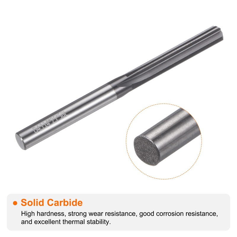 HARFINGTON Carbide Chucking Reamer 0.162"(4.115mm) Dia Straight Flute Straight Shank