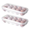 Pack of 2 Egg Boxes, Egg Storage Fridge for 10