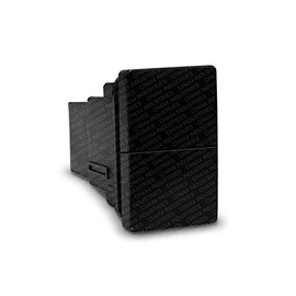 CH4x4 Small Dual Push Switch for Toyota Tacoma, FJ Cruiser, Land Cruiser, Fortuner, Hilux, 4Runner, Prado 12V 3Amp – Locker & Compressor Symbol 1 - Blue (Off) / Green (ON) LED