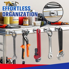 Niuknow 38Pack Heavy Duty Magnetic Hooks, 25 lbs Strong Neodymium Magnet Hooks for Hanging, Magnet with Hook for Cruise, Grill, Fridge