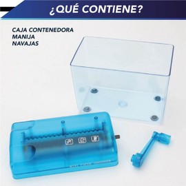 CHIC FANTASY Hand Shredder, TRITURADOR DE Papel Manual Color Azul TAMAÑO DE Ranura A6 (10.5 X 14 CM)