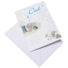 Piccadilly Greetings Traditional Father's Day Card Dad - 10 x 7 inches,white