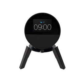 shinar Speaker Mounts Compatible with Echo Spot 2024/echo 4 Gen.Stands for Spot/Hoempod Mini Table Stand Holder with Integrated Cable Management Better Sound (Black)