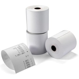 Victor Rollo de papel térmico para imprimir calculadoras y cajas registradoras, paquete de 3, 165 pies (70803)