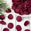 Whaline 600Pcs Silk Rose Petals Burgundy Flower Petals Artificial Scatter