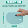 Silicone Dough Scraper with Stainless Steel Sheet, Curved Edge Flexible