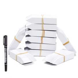 1000 Pcs 4 Inch Plastic Plant Nursery Garden Labels Waterproof Pot Markers Garden Stake Tags, White