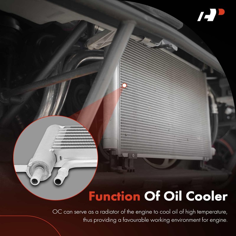 A-Premium Transmission Oil Cooler Compatible with Ford Mustang 2015-2022, 2.3L