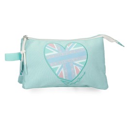 Pepe Jeans Nerea Blue Bag 22 x 7 x 3 cm Polyester, blue, Triple case