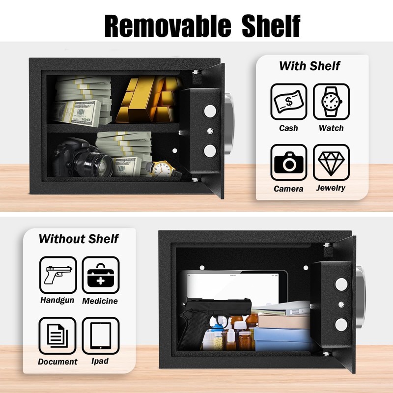 [ 1.2 Cu.ft. ]PATRON Fireproof Safe for Home,Digital Security Home