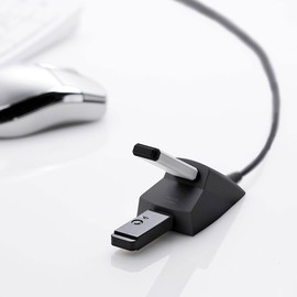 サンワサプライ 手元延長用2ポートUSB2.0ハブ(ブラック) USB-2H215BK