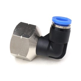 CEKER 90 Degree 8MM OD Tubing Fittings, 1/2NPT Female Elbow Push Connectors, Pneumatic Quick Air Tube Fittings 2 Packs