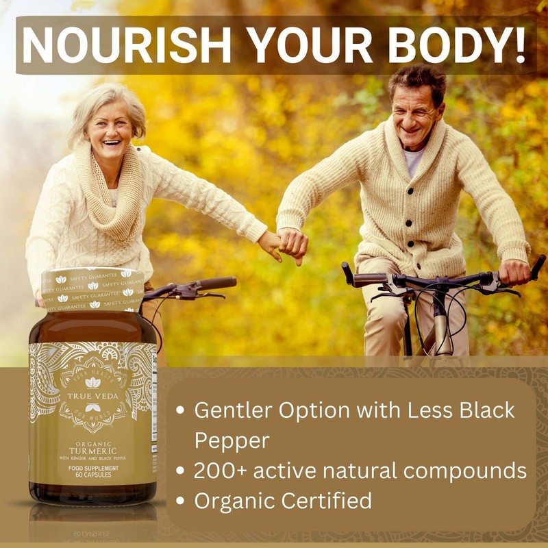 Organic Turmeric and Black Pepper Capsules with Ginger | Turmeric