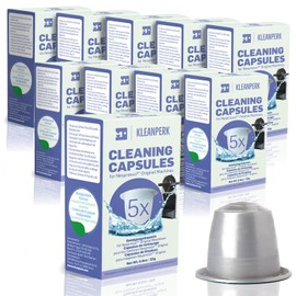 KLEANPERK 50 Cleaning Pods Compatible with Nespresso Original Machines I Cleaning Kit for Better Tasting Coffee I Coffee Machine Cleaner I Easy and Safe to Use