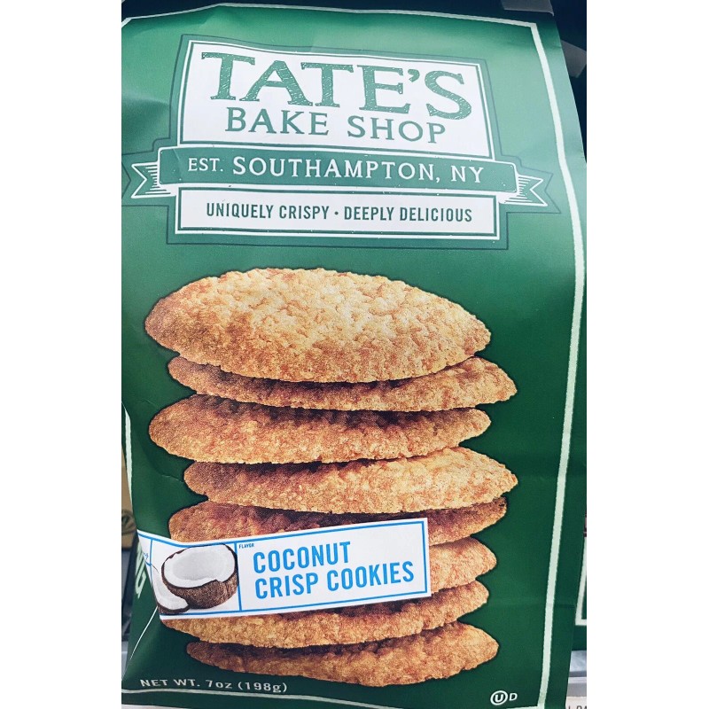 Tate's Bake Shop 5x Tate's Bake Shop COCONUT CRISP Cookies