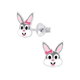 FIVE-D Children's Earrings Rabbit 925 Sterling Silver Easter, Sterling Silver, None