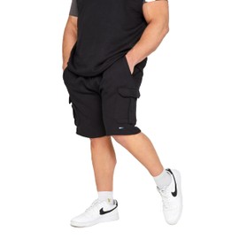 BadRhino Mens Big & Tall Jogger Shorts Black, Black