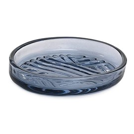 Cornflower Blue Glass Soap Dish