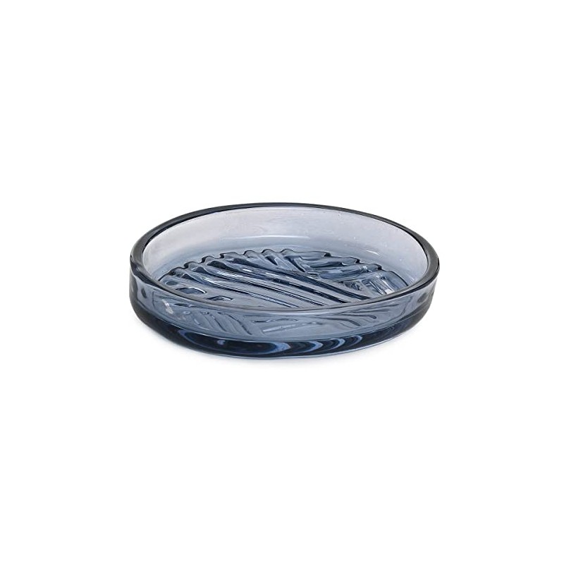Cornflower Blue Glass Soap Dish