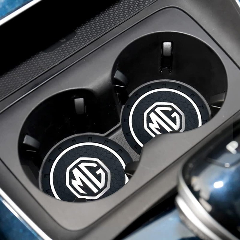 Car Cup Holder Insert Anti-Dust Non-Slip Rubber Coaster Mats Compatible