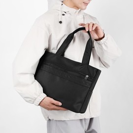 JIANLINST Handbag Women's Shoulder Bag Shopper Bag Elegant Shoulder Bag Tote Bag Multi-Pocket Fashion School Work Leisure Handbag Tote Bag, black