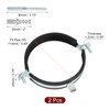 uxcell 2 Pcs Adjustable Pipe Bracket Clamp, 4-1/2"(114mm) Wall Ceiling