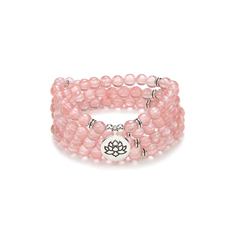 oasymala Chanting Mala Prayer Beads 108 Small Lotus Flower Meditation