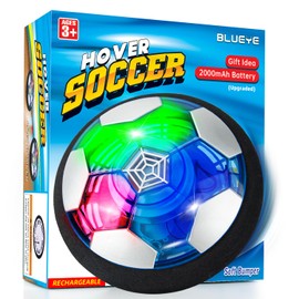 BLUEYE Rechargeable Hover Soccer Ball- Kids Toys -Indoor Toddler Game -Birthday for Boy Age 3,4,5,6,7,8,9 Years Old -Easter Basket Essential- Stocking Stuffers - Yankee Swap-1Pack