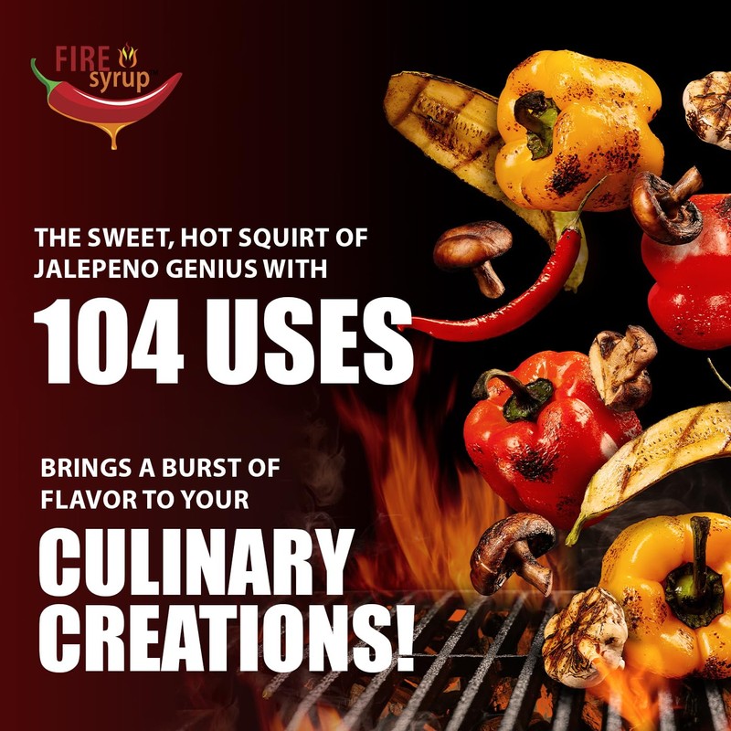 FIRE SYRUP - Jalapeno Infused Simple Syrup For Cocktails -