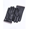 YISEVEN Men's Winter Cashmere Lined Touchscreen Lambskin Leather Gloves, Black