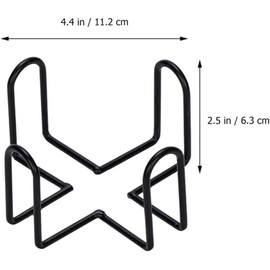 Black Iron Coaster Holder Metal Storage Rack Coasters Shelf for Both Round and Square Coasters Coasters Bar Tools and Drinkware Dining and Entertaining 4.40 X 4.40 X 2.48inch