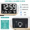 U-picks Digital Wall Clock,11.5" Wall Clock,Large Display Clock with Wireless