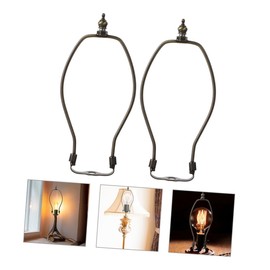 DOITOOL 2pcs Lamp Shade Harp Holders for Table Floor Lamps Bracket Easy to Install for Home Commercial Use Fits
