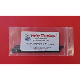 Flying Dutchman Ultra Reverse #1 Six Dozen Pinless Scroll Saw Blade Pack