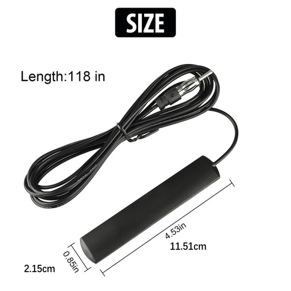Car Radio versatile Stereo Hidden Antenna For Vehicle Truck Motorcycle