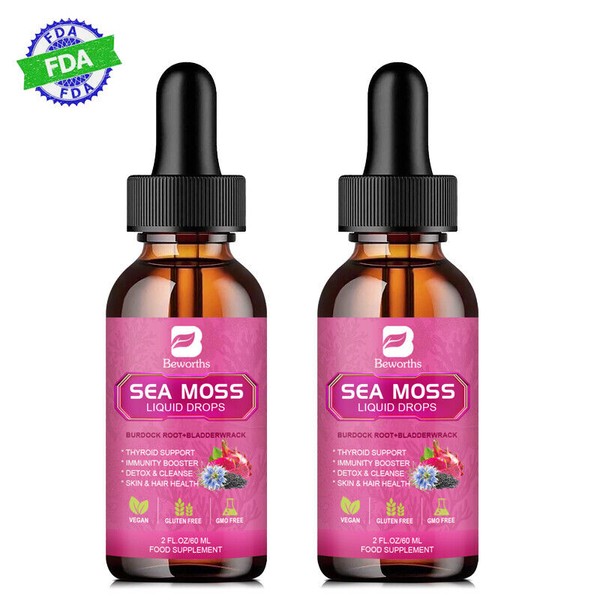 B Beworths Nature Irish Sea Moss with Organic Soursop Supplement