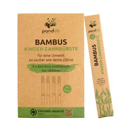 Pandoo, Bamboo Toothbrushes for Kids - 1 of 4 - Total 4 Pieces