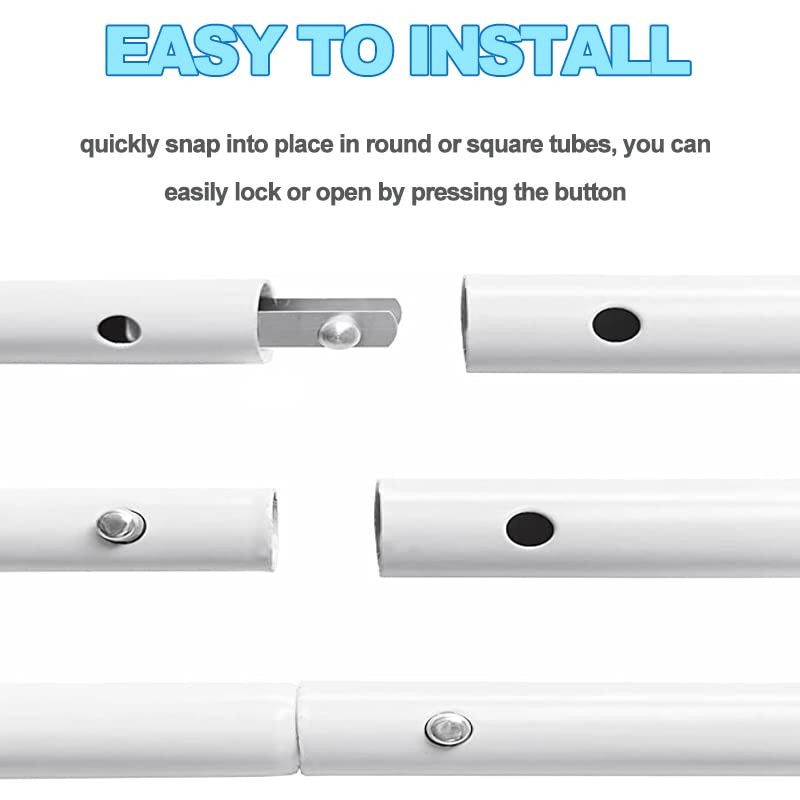 Stainless Kayak Paddle Spring Snaps, 9.5x6mm Pole Push Button Spring