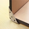 Pxyelec Silver Corner Protectors Stainless Steel Bracket Cupboard Corner Three