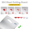 URMONA 3 PCS 304 Stainless Steel Cutting Board For Kitchen,