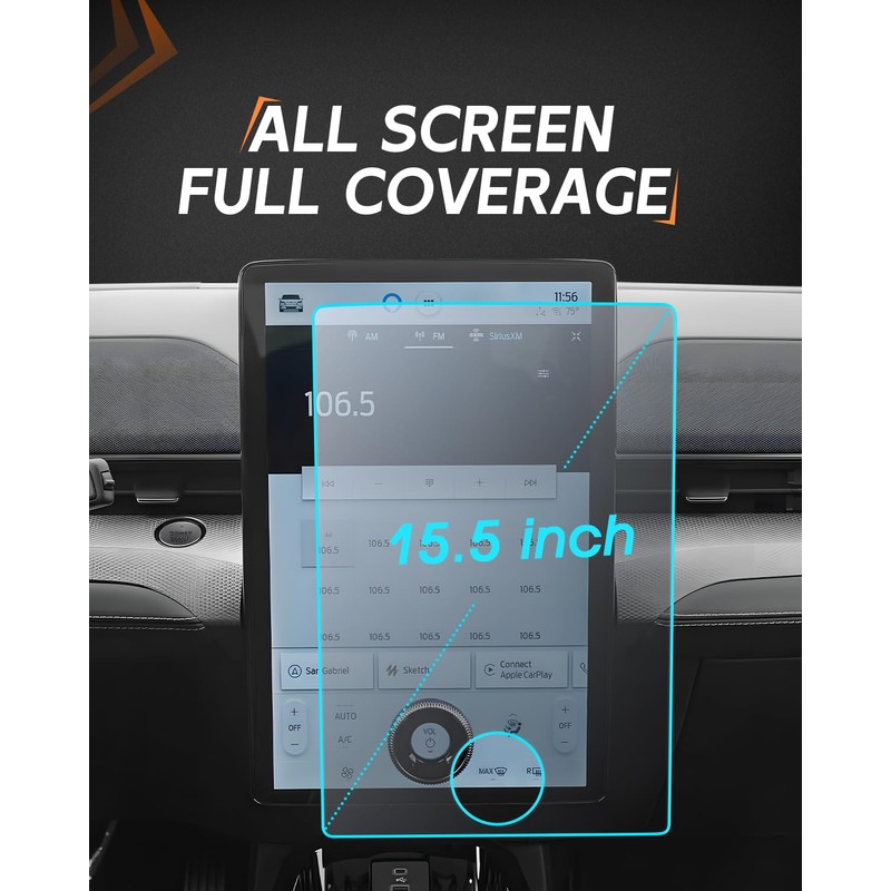 CDEFG For 2023-2025 Ford Mustang Mach-E Screen Protector - 15