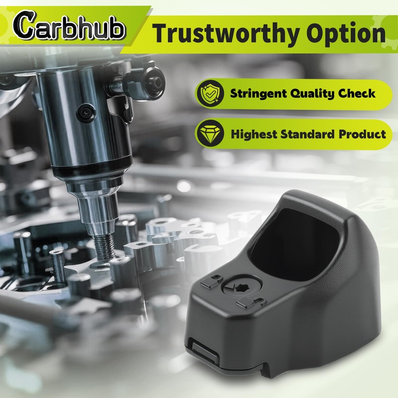 Carbhub Black Rear View Backup Park Assist Camera Bezel Cover