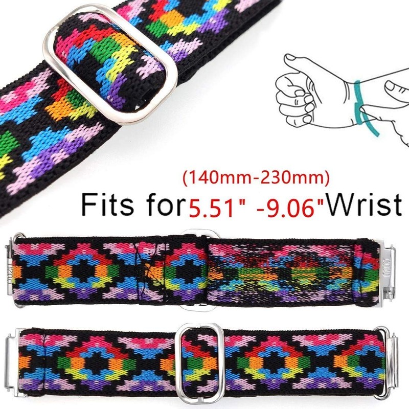 Compatible for Wyze Watch 47mm Band, Giaogor Stretch Elastics Adjustable