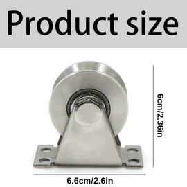 Pulley Pulley Stainless Steel Pulley Pulley V-Groove Roller Wheel - Strong Load Capacity Thickened Stainless Steel Quiet Rustproof Roller for Ropes
