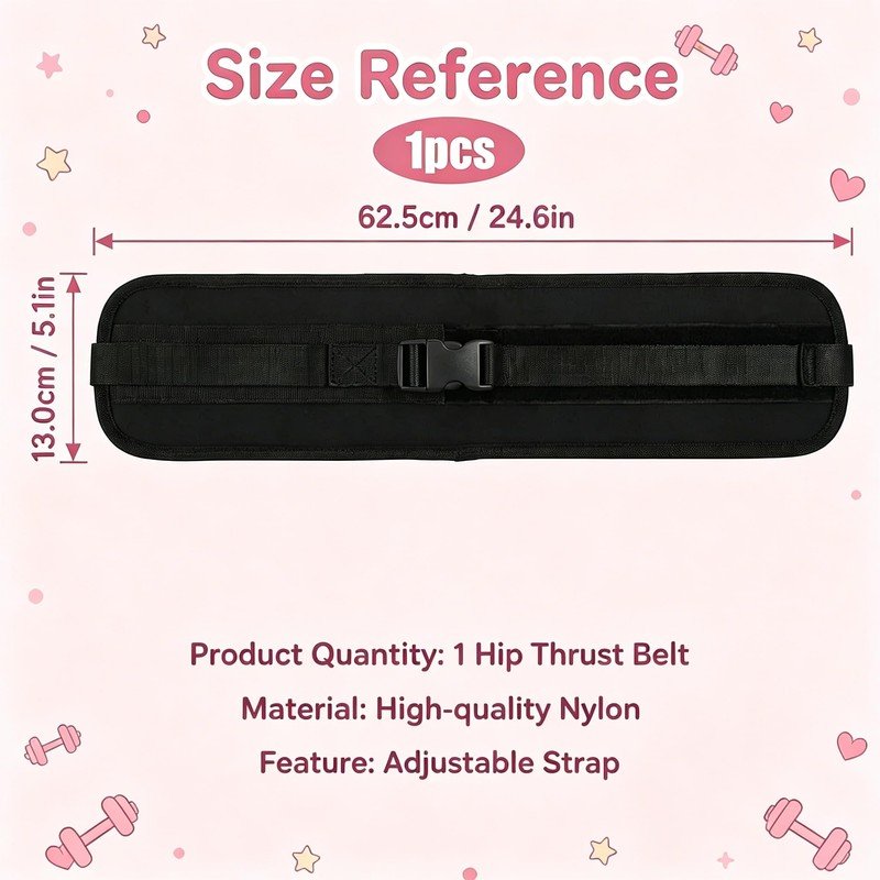 Hip Thrust Belt, Hip Thrust Belt for Dumbbells and Weights,