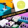 sourcing map 10 Pcs Footswitch Toppers Guitar Pedal Button Caps