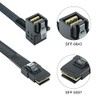 10Gtek® Mini SAS SFF-8643 to SFF-8087 Cable, Right Angle to