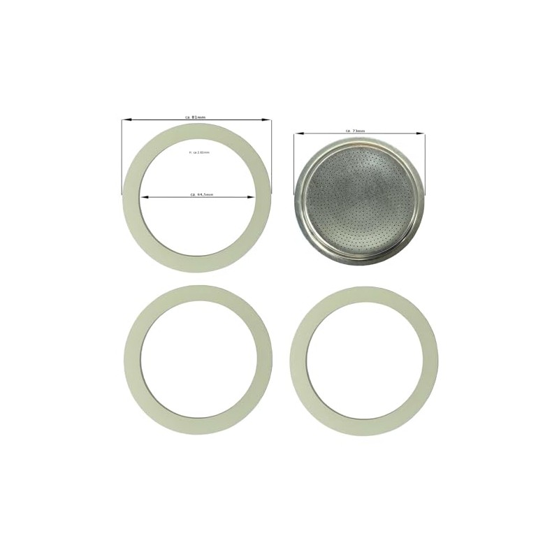 Baldo-direkt Replacement Seal Set for Espresso Maker - 9 Cups