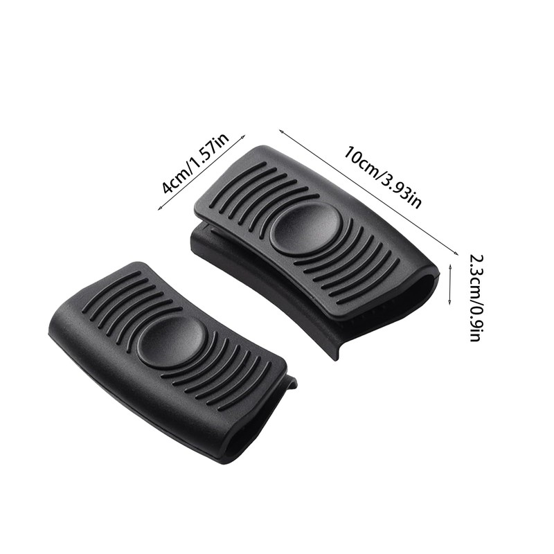 WUMUZAI 4 Pack Silicone Pot Handle Covers, Heat Resistant, Non