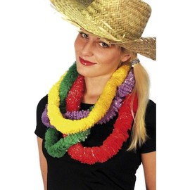 Hawaiian Party Lei 4 Assorted Colours